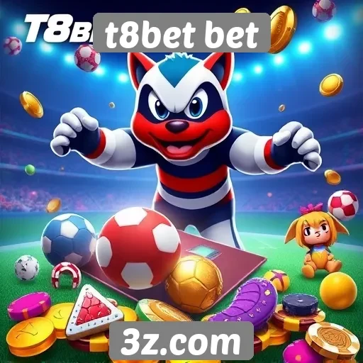 Variedade de jogos disponíveis na t8bet bet
